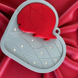 Magnetische puzzel in hartvorm